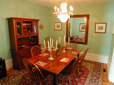 Dinning Room on Breakfast Is Also Served Inthe Dining Room  Whose Cherrywood Furniture